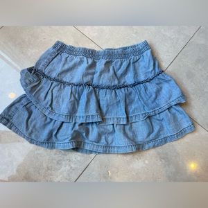 Girls cotton denim skirt